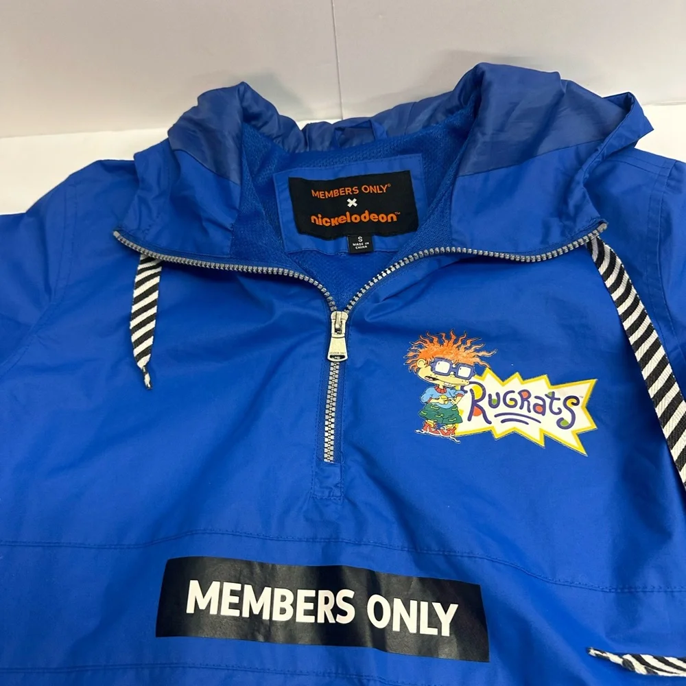 Members Only‎ Men’s Rugrats Blue windbreaker size small Nickelodeon